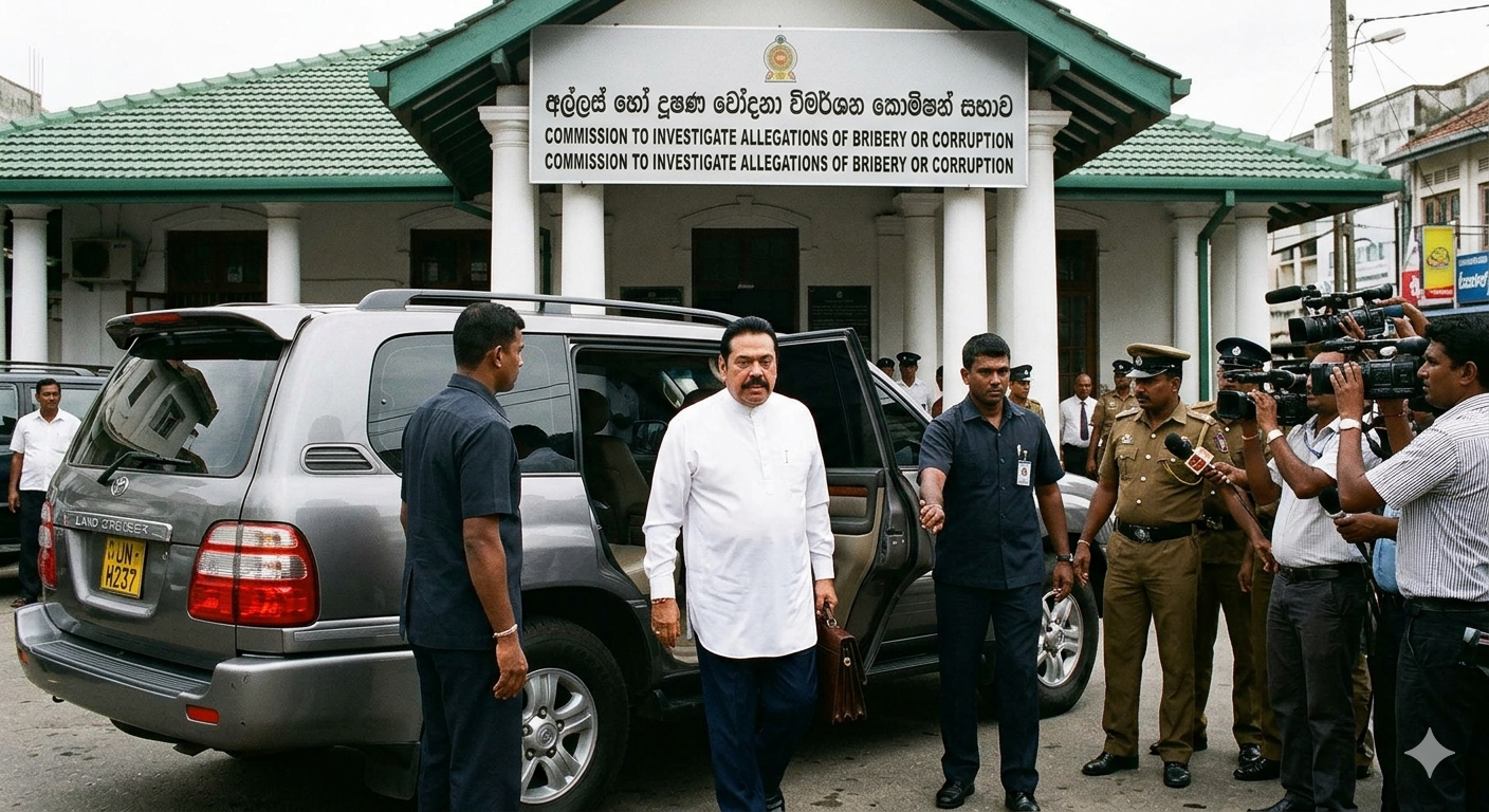 Mahinda Rajapakshe was summon to the Bribery Commission