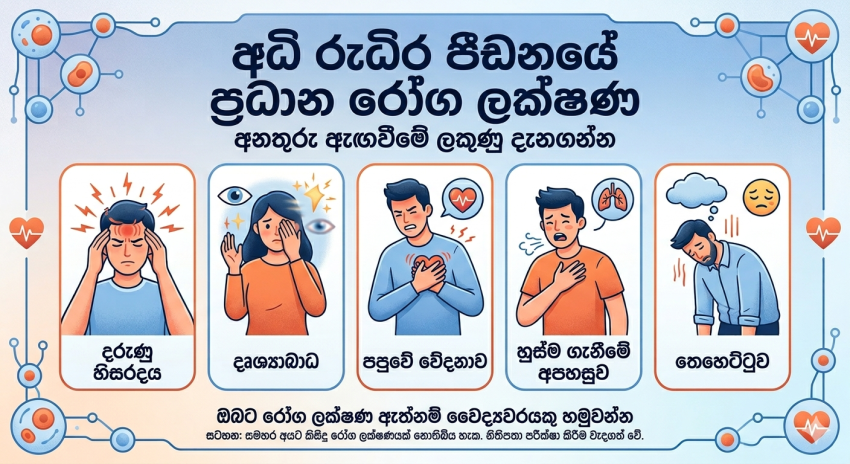 ශ්‍රී ලාංකිකයන් තිදෙනෙකුගෙන් එක් අයෙකුට අධි රුධිර පීඩනය