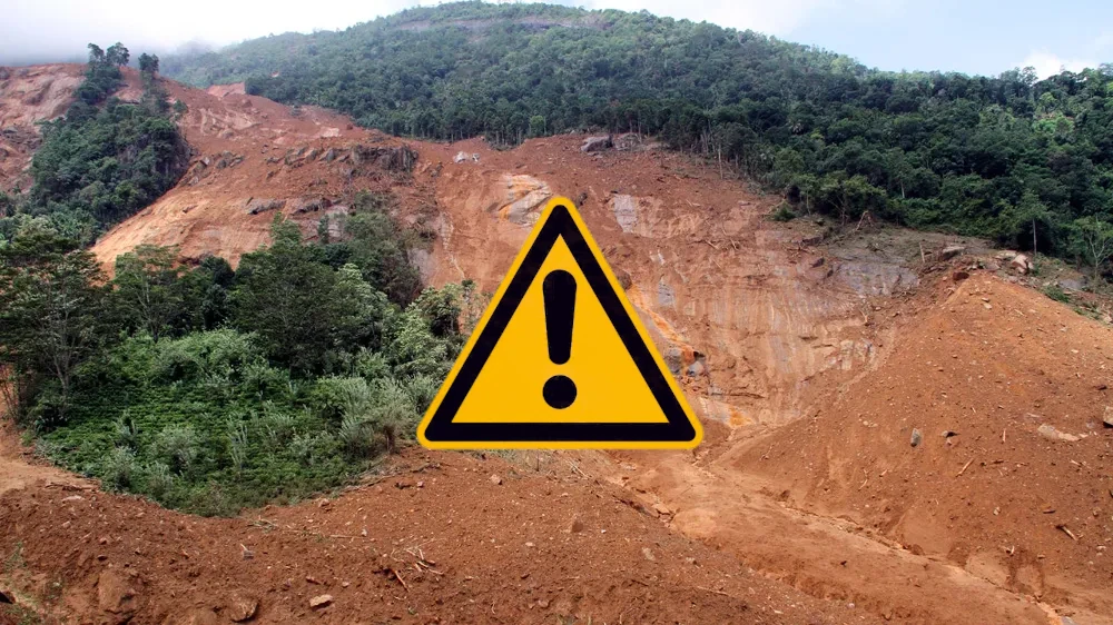 Landslides warning